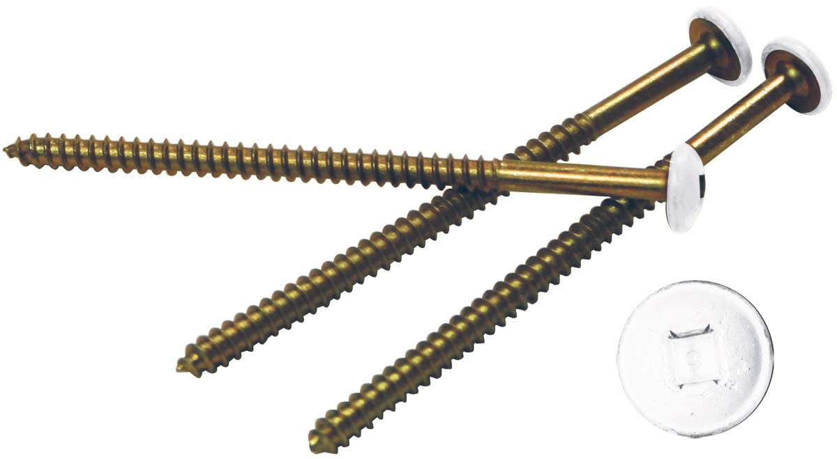 Mid America Metal Painted Shutter Screws to Match Vinyl Shutters (Midnight Blue) (36 Pack)