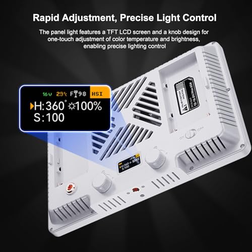 Image of Yctze LED Video Panel Light 100W Bi Color 2500K-9900K CRI TLCI 95+ APP Light Streaming