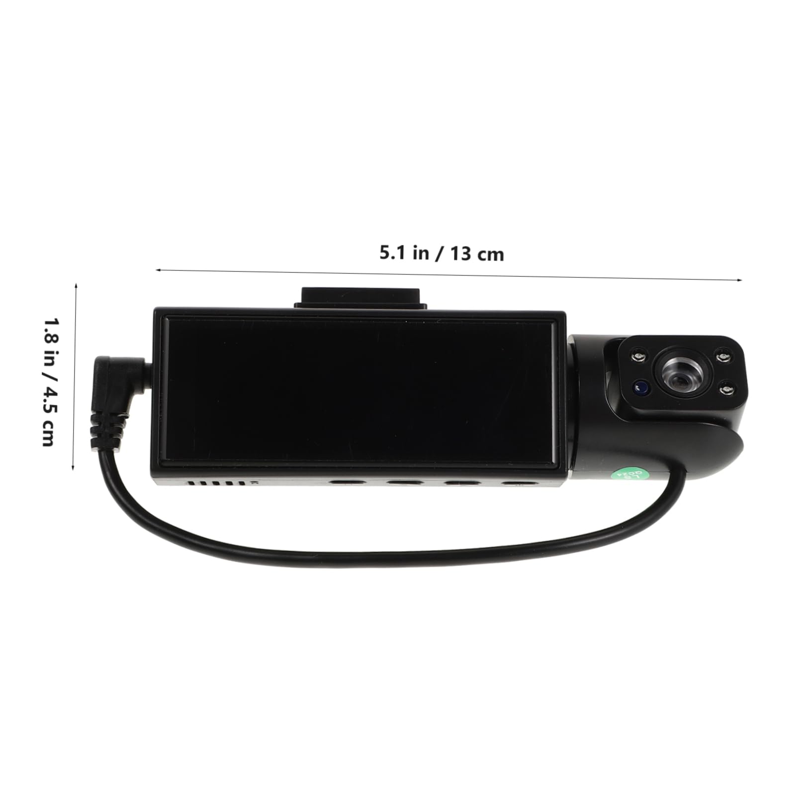 DOITOOL Cámara de Salpicadero Dual para Coche Grabación en Bucle y Visión Nocturna, Función Plug and Play, Material Plástico, Adecuado para Monitoreo Interior y Exterior del Vehículo