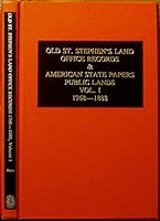 Old St. Stephens Land Office Records & American State Papers, Public Lands, 1768-1888 0893083321 Book Cover