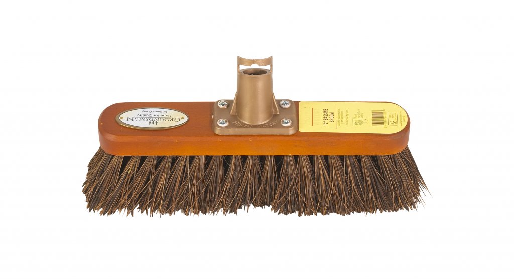 Groundsman Stiff Bassine Broom Head Only 12" PA92212