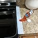 Kitchen Silicone Stove Counter Gap Cover - Flexible Easy Clean Heat Resistant Wide & Long Gap Cap Fillers, Seals Spills Between Appliances, Furniture, Stovetop, Oven, Washer & Dryer, Set of 2 (White)