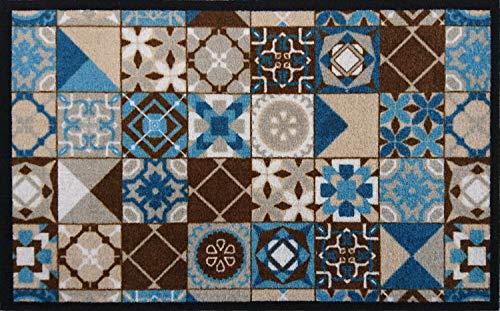 ALFOMBRA COCINA LAVABLE KITPIC TILES AZUL 50X120CM