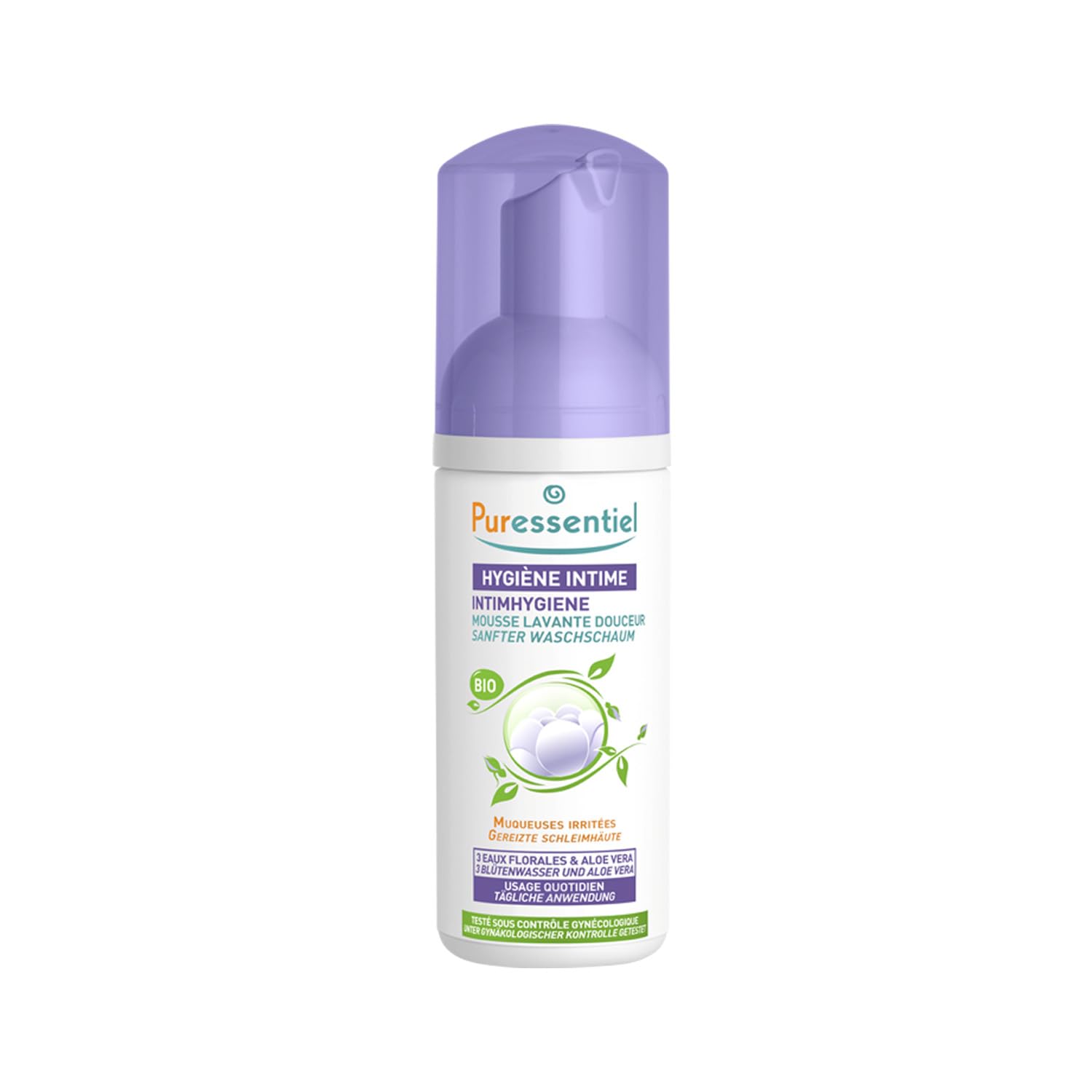Puressentiel - Intimhygiene - Sanfter Waschschaum - Mit 3 Bltenwassern und  Aloe Vera - Bio - Zur tglichen Anwendung, um gereizte Schleimhute zu ...