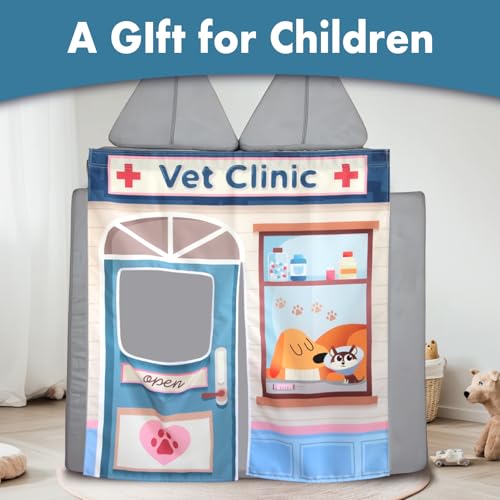Image of Play Panel for Modular Play Couch Childrens Play Panel for Toddler (Sofa not Included) (Vet Clinic)