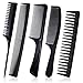 Produktbild 5-teiliges Haarkamm-Set, Kamm mit großen Zähnen, feine Kamm mit Schwanz, antistatisch, Entwirrungskamm, für Männer und Frauen, Haus, Salon, Friseursalon (schwarz)