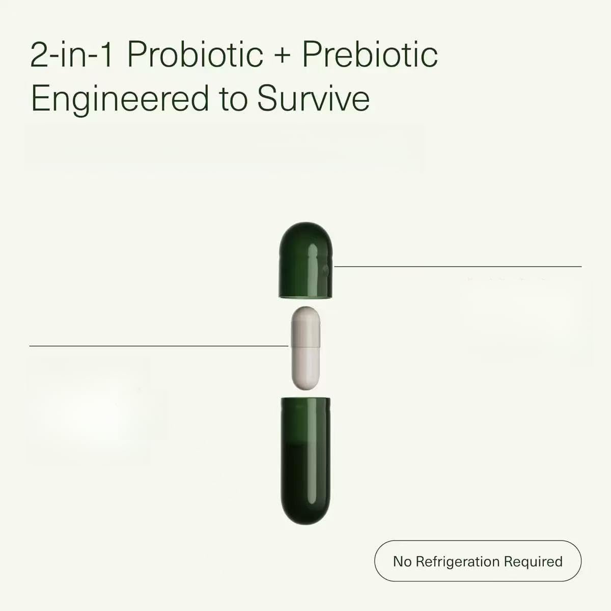 Synbiotique quotidien et prébiotique pour les femmes et les hommes ， adaptés à la digestion, aux voies intestinales, à l'immunité, à la distension abdominale et à la constipation | 60CT,1pcs