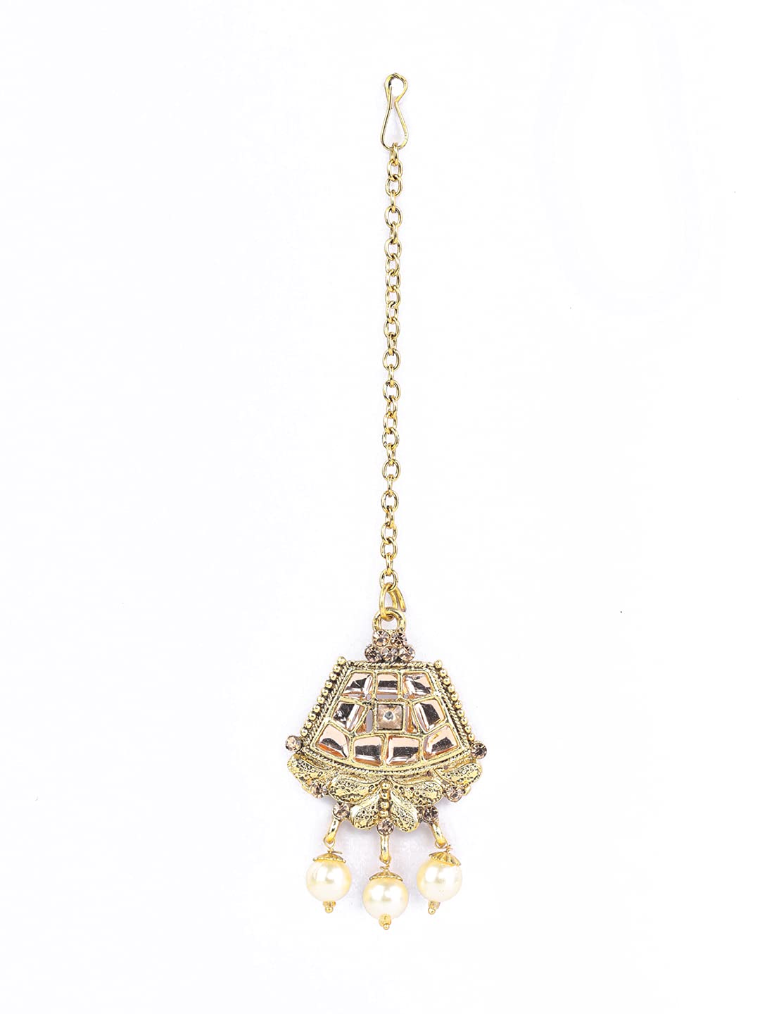 Women's Kundan Plated Jewellery Set, Elegant Gift