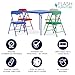 Flash Furniture Mindy Kids 5-Piece set Folding Square Table and Chairs Set for Daycare and Classrooms, Children's Activity Table and Chairs Set, Multicolor