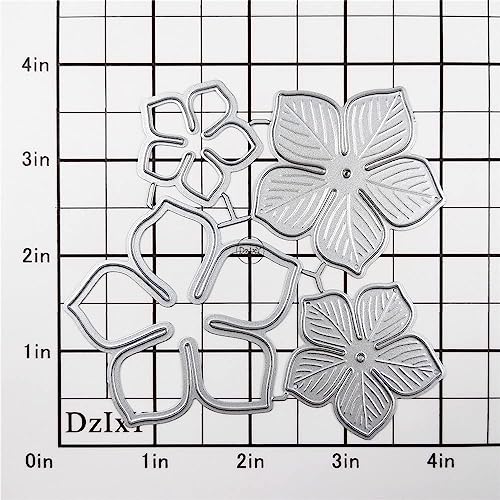 DzIxY Four Flower Border Petals Metal Cutting Dies for Card Making Kit Embossing Paper Die Cuts Scrapbook Machine Stencils Storage Pockets Supplies