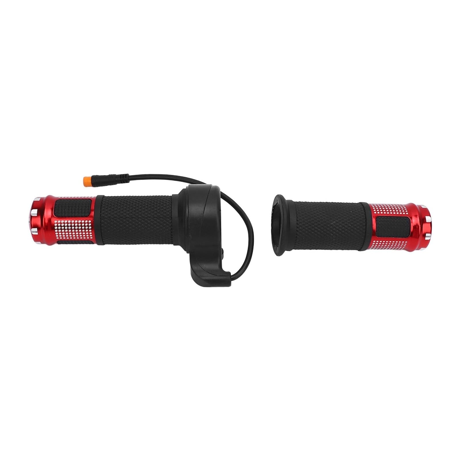 IOLKHFK Electric Scooter Twist Throttle Grip Aluminum Alloy Handlebar Electric Throttle Scooter Grips, Compatible For Smart Gyro Scooters Handle(Red)