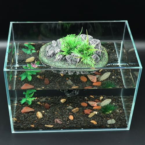 Image of AQUA KT Turtle Floating Rock Tortoise Dock Basking Island Platform for Aquarium Pond Terrarium Habitat Decoration