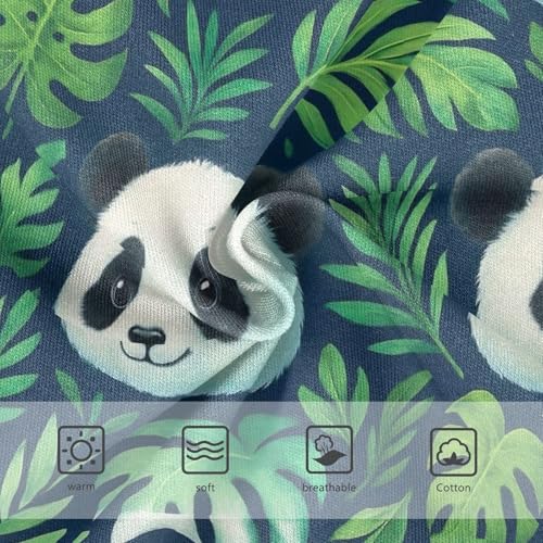 Joisal Cute Panda Green Tropical Leaves Toddler Underwear Floral 2t Cotton Girl Panties Cute Cartoon Briefs Kids Undies3