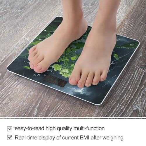 Báscula digital de baño con pantalla LCD y vidrio templado miniatura 5