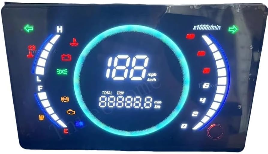 Motorcycle Odometer Gauge Universal Digital Meter Tachometer Assy Motorcycle Tachometer RPM For 50cc-200cc Single Cylinder Engines