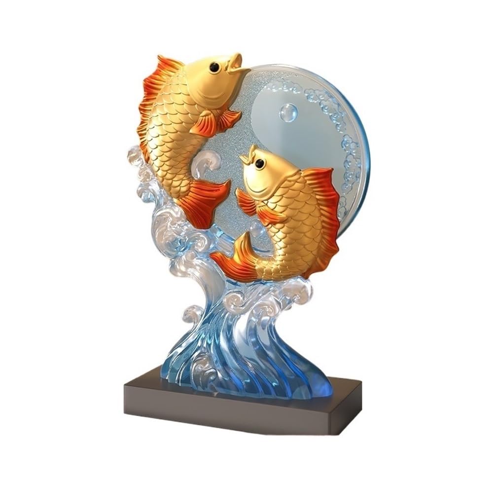 Wqqyu6hkf One Color Table Decorations Pisces Art Ornaments Crafts Living Room Porch Wine Cabinet Decorations Housewarming Opening Gift Art Statue