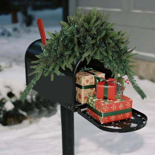 Guirnalda de Navidad para buzón que resiste el clima exterior en invierno 4