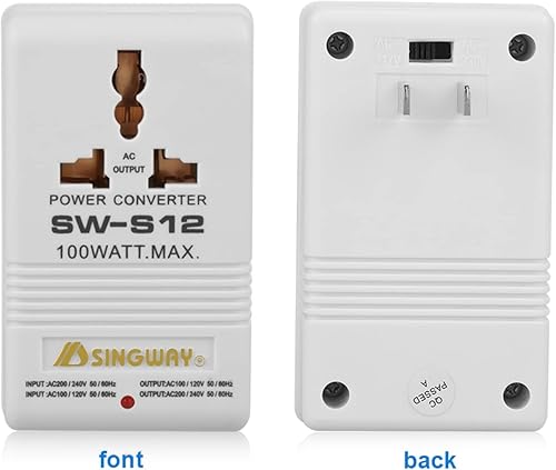 Miniatura 6 de Convertidor de 110 V a 220 V Convertidor de potencia de 100 W Transformador elevador AC110V120V a 220V240V Step-Up&Down Convertidor de voltaje