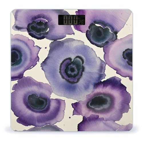 Báscula digital de baño con pantalla LED y plataforma 10 in×10 in