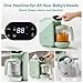 Chefhandy Baby Food Maker, 5 in 1 Baby Food Processor with Stainless Steel Steam Basket, Food Puree Maker with Steamer, Blender, Bottle Warmer Function, Auto Cooking & Grinding, Touchscreen (Green)
