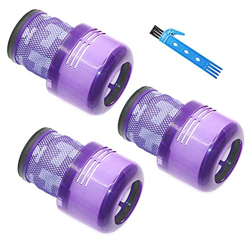 Paquet de 3 filtres lavables de rechange pour aspirateur Dyson V11 SV14 à entraînement par couple de l'aspirateur sans fil Animal Absolute Series, remplacement pour no 970013-02 Cover