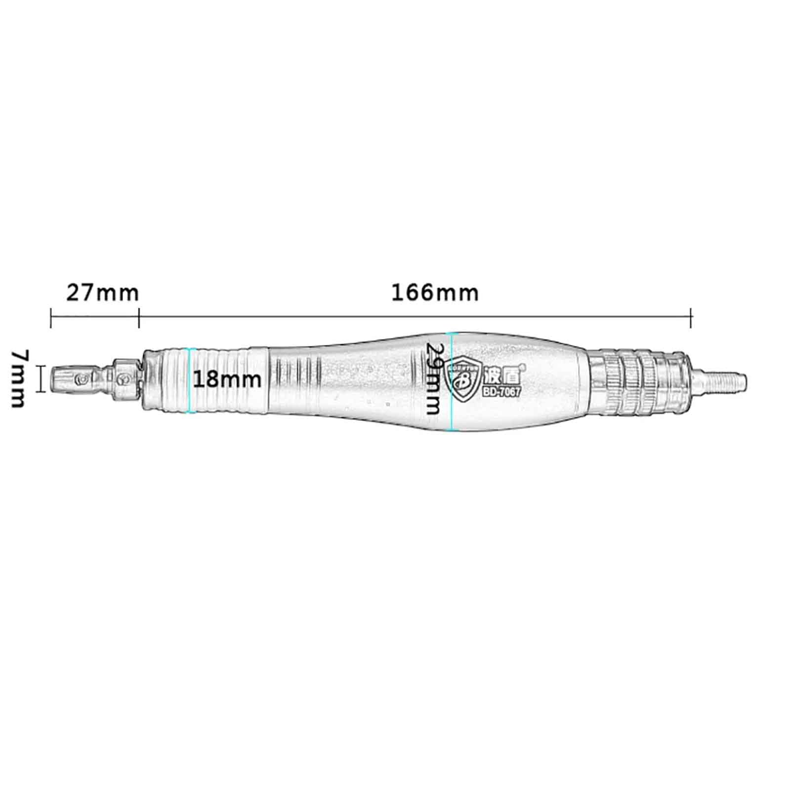 Toplionace Ultradźwiękowa Szlifierka Wibracyjna Typu Turbo Skok 0,7mm Pneumatyczna Szlifierka Tłokowa Pneumatyczna Polerka Pneumatyczna Amplituda 1,8mm