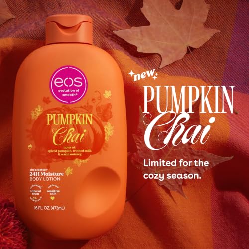 Image of eos Shea Better Body Lotion, Pumpkin Chai, 24-Hour Moisture, 16 fl oz