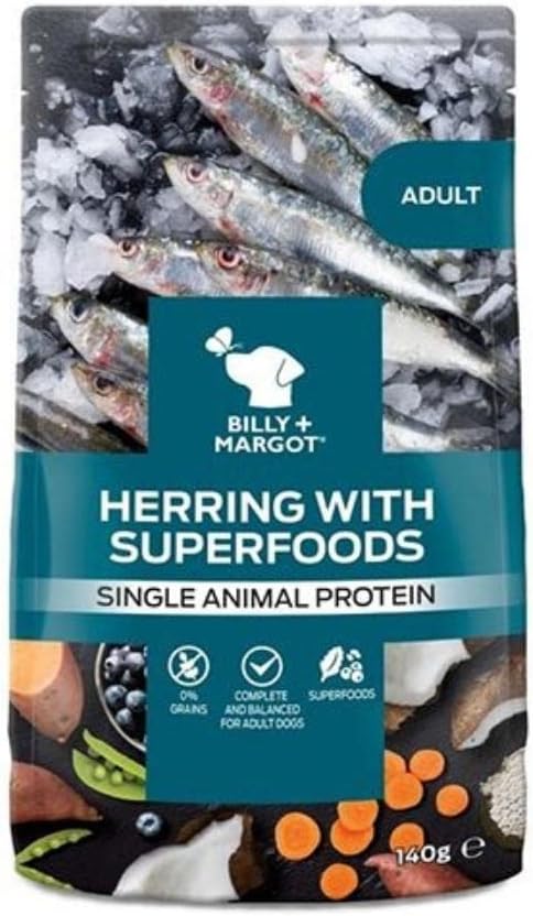 Billy & Margot Adult Herring with Superfoods Pouch 140G