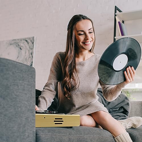 Metronic Platine Vinyle Bluetooth Vintage, Tourne Disque à 3 Vitesses 33, 45 et 78 Tours, Hout-Parleurs Intégrés, Finition Bois – 477360 - Les Beatles, Paul McCartney, John Lennon, RIngo Starr, George Harrison Metronic Platine Vinyle Bluetooth Vintage, Tourne Disque à 3 Vitesses 33, 45 et 78 Tours, Hout-Parleurs Intégrés, Finition Bois - 477360 – Image 6