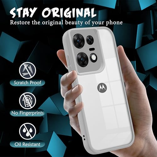 V-TAN Motorola Edge 50 Pro 5G Clear Case Gray - Image 3