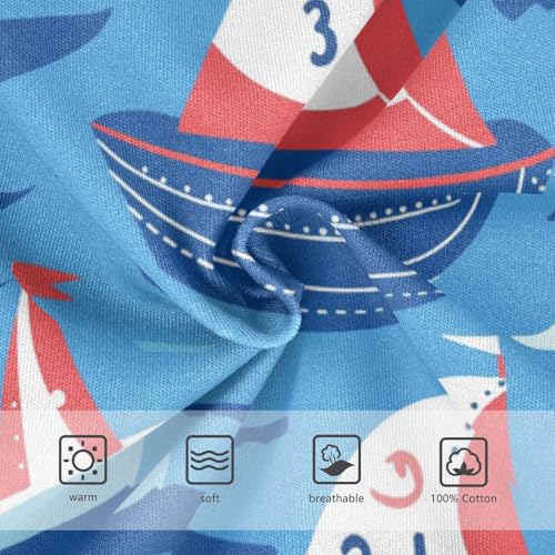 Wusikd Cute Boats Boys' Underwear Cotton Sails Boys Briefs Soft Toddler Underwear 2T3