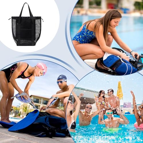 Small Beach Tote Bag | Toy Organizer Beach Hand Tote | Spacious Lightweight Gym Travel Accessories for Clothes Towels Toys4