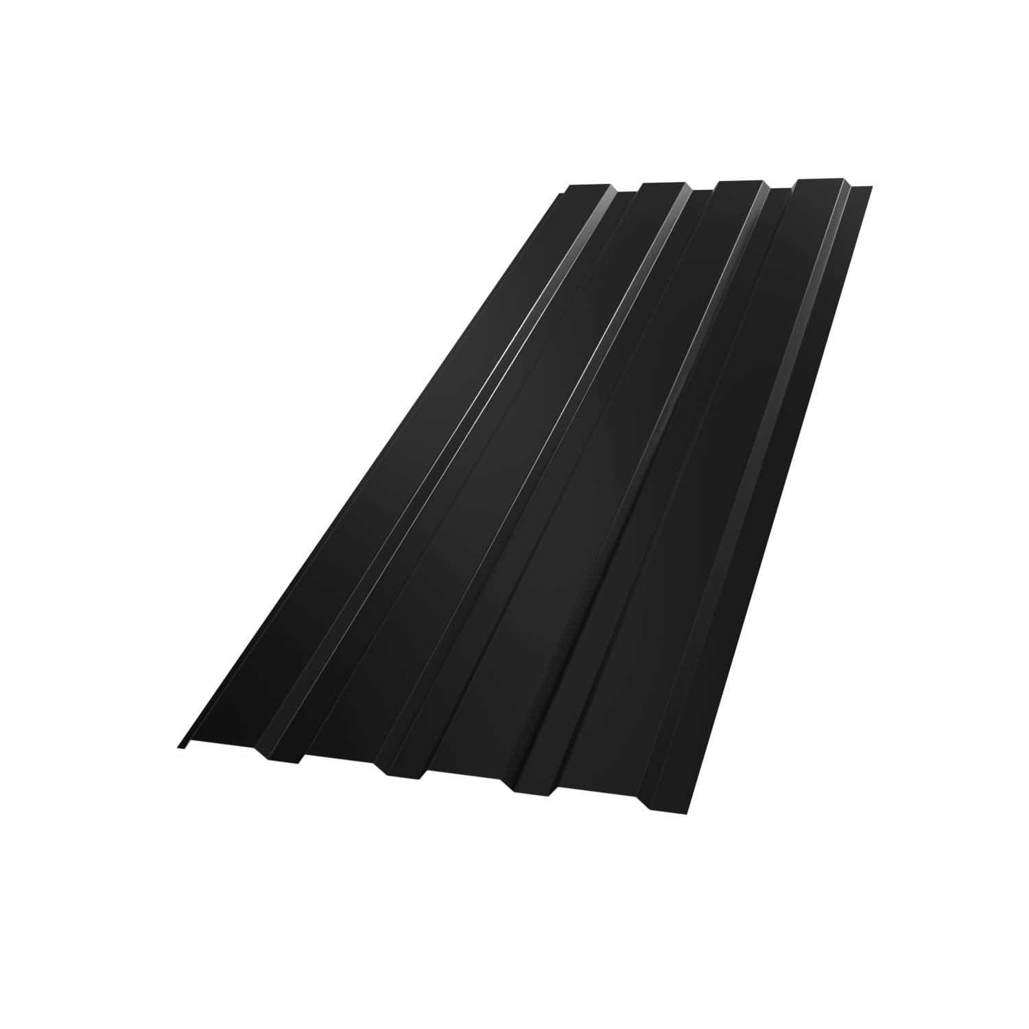GARMIO® Profilblech Amalfi 115x45 cm Trapezblech Set 7,8 m² Dachblech verzinkter Stahl schwarz