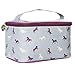 Produktbild TaylorHe Make-up Bag Wasserdicht Kosmetiktasche Schminktasche mit Griff Kulturbeutel Geldbeutel Beutel Mehrfarbig Tasche mit Mustern Pferde, Lila