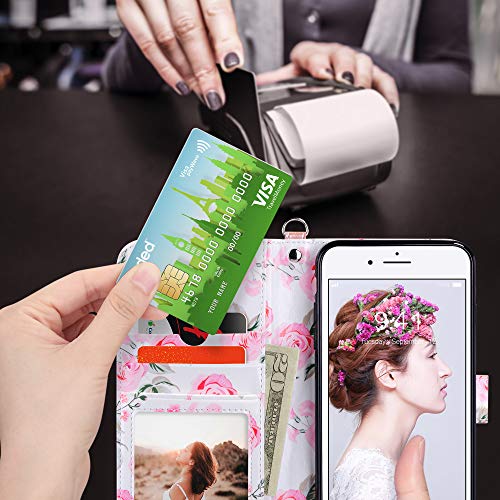 ULAK Custodia iPhone 7 Plus Libro, Cover Flip