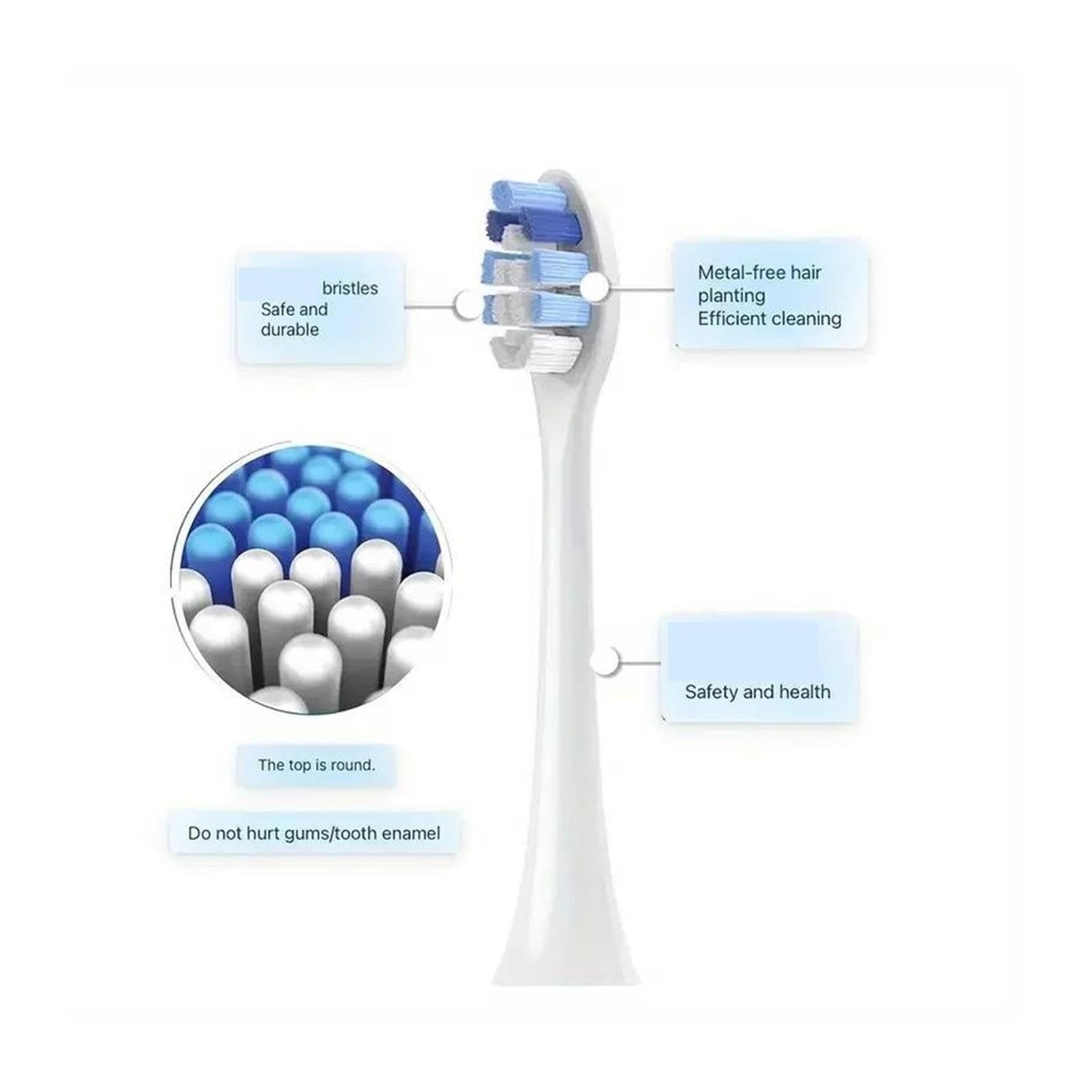 Testine For Spazzolino Da Denti, Testine Di Ricambio Con Setole Morbide