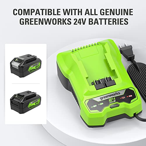 Image of Greenworks 24V Battery Charger (Genuine Greenworks Charger)