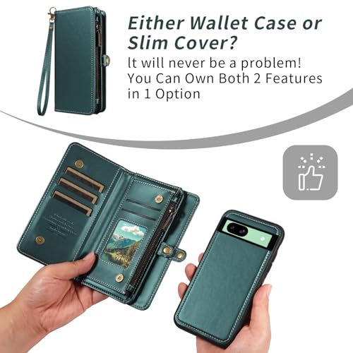 Coque Google Pixel 8A élégante finition mate vert foncé
