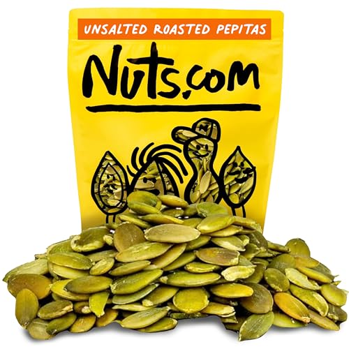 Image of Nuts com - Roasted Pepitas - 2 Lb Bag, Unsalted No Shell Pumpkin Seeds, Healthy Snack for Adults & Kids, Rich in Protein, Fiber & Calcium - Keto Friendly, Vegan, Gluten-Free & Kosher Pareve