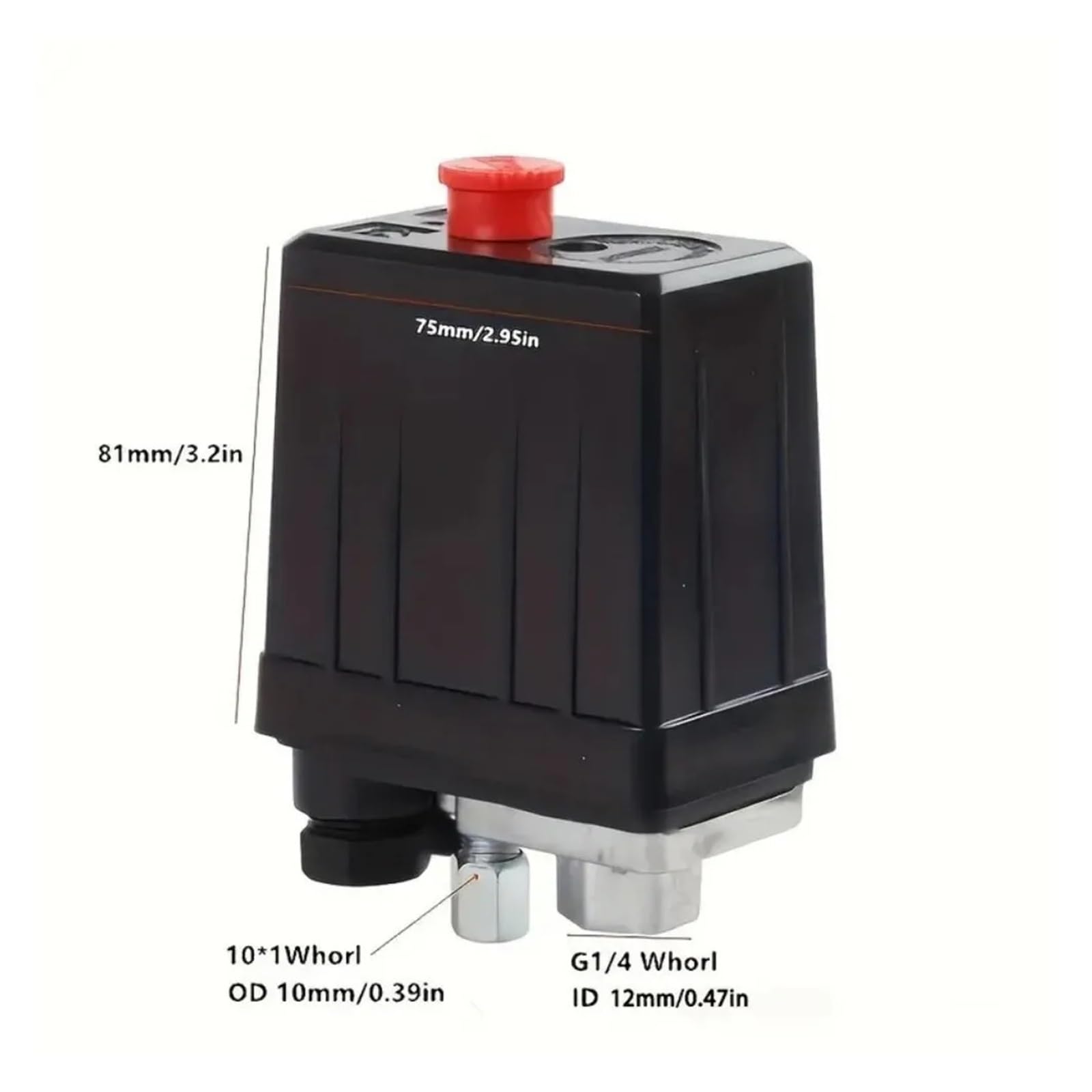 Kit de Control válvula conmutación presión del compresor aire CA 90-120PSI, medidores reguladores colector interruptor Vertical, seguridad