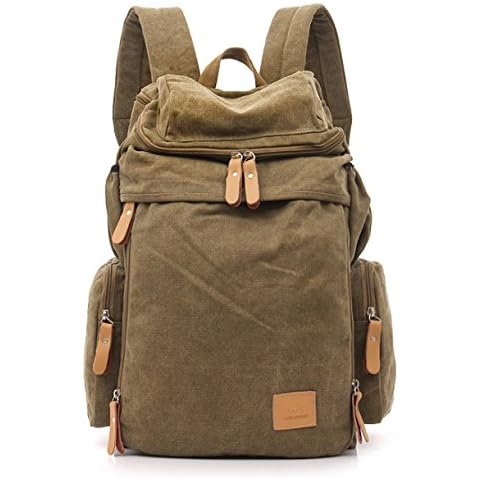 OCCMFZD Canvas Shoulder Bag Mochila De La Universidad Retro Travel Bag Cover