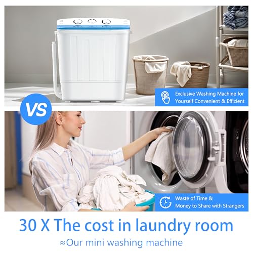 Image of DOGHLY 1.8 Cu.Ft Portable Clothes Dryer and 18lbs Washing Machine Set