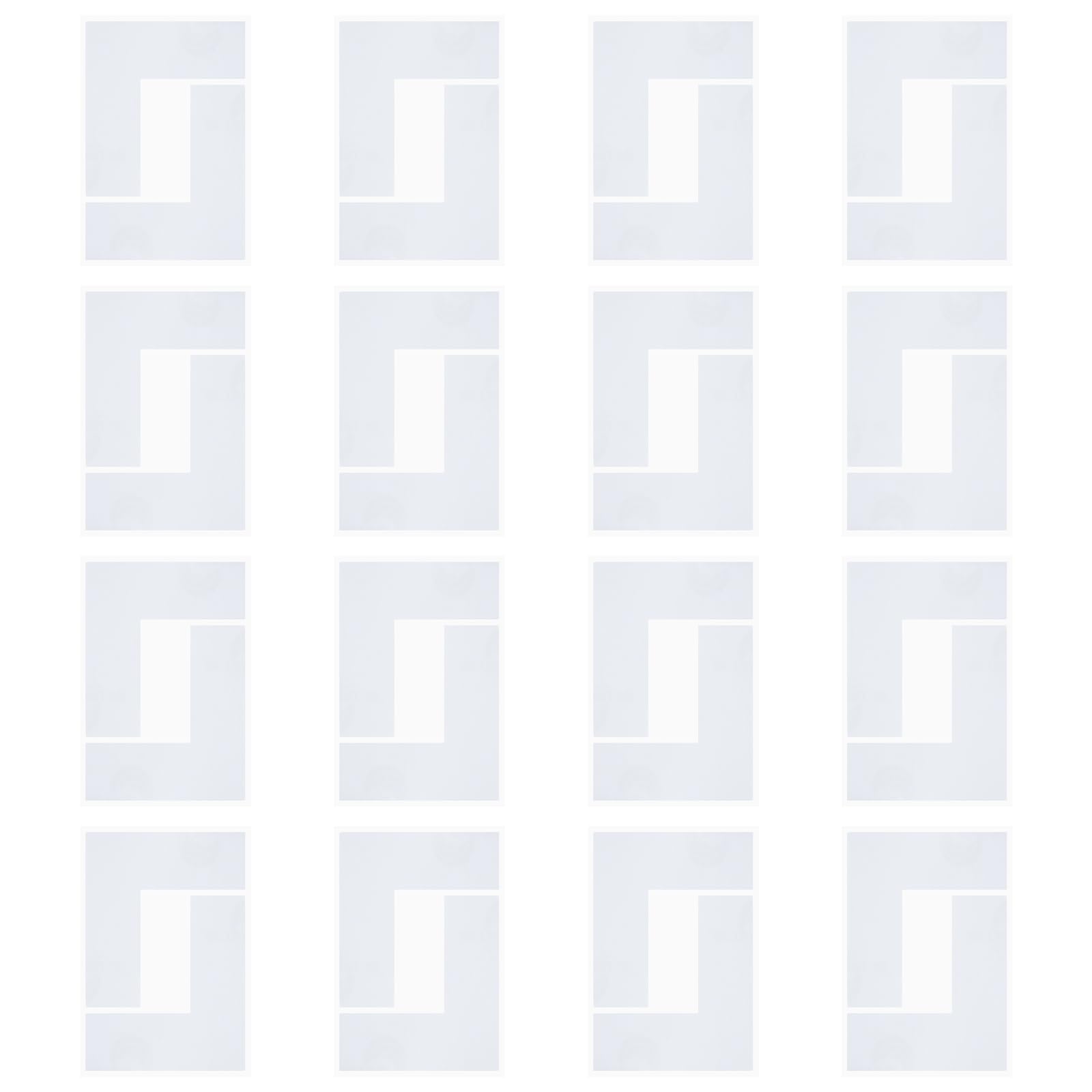 PATIKIL 5S Location Marking Corner, 16 Pcs 6 x 6 x 2 Inch PVC L-Shape Floor Marking Tape Workplace Floor Organization Markers for Office Warehouse