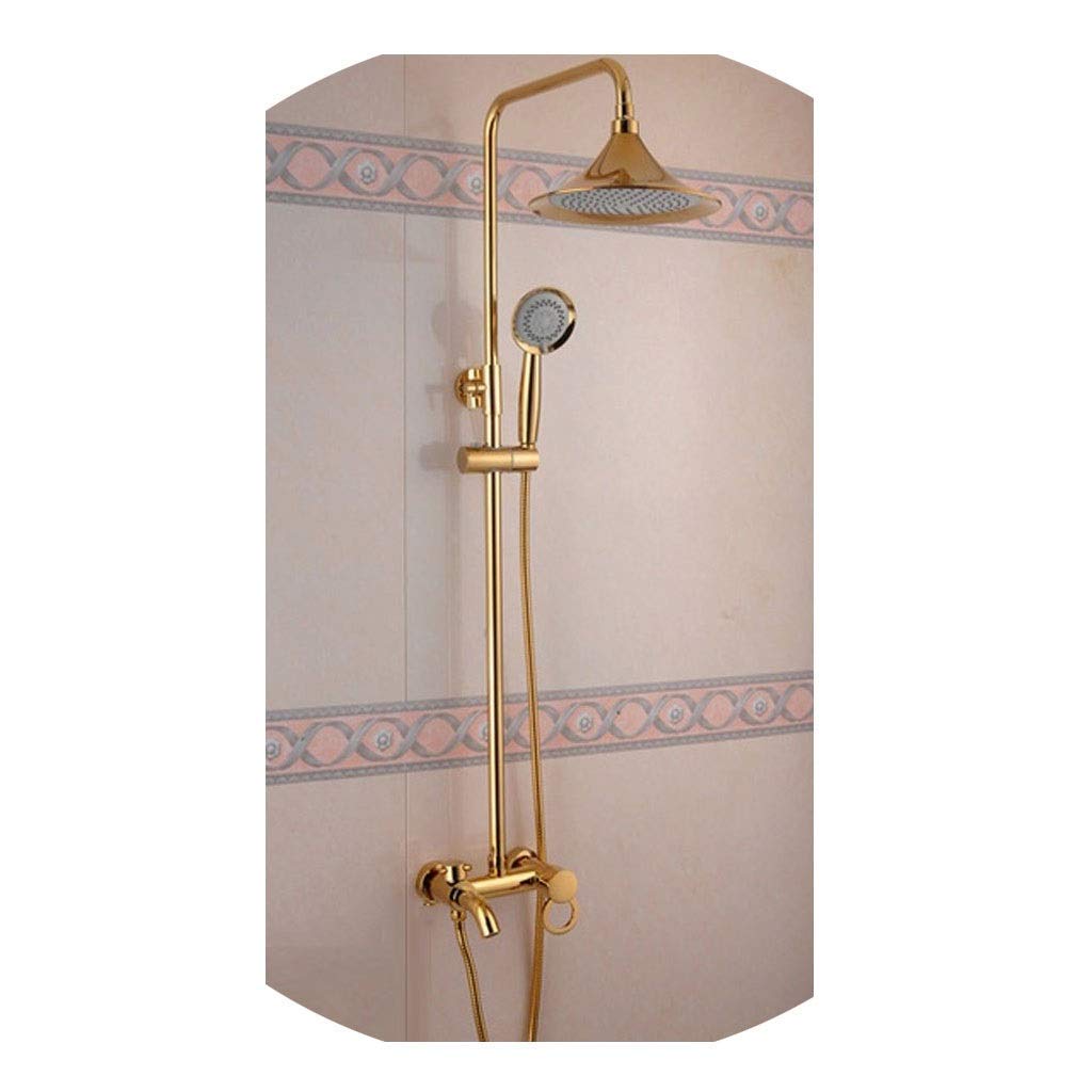 Ensemble de douche multifonction à jet variable et pommeau rond