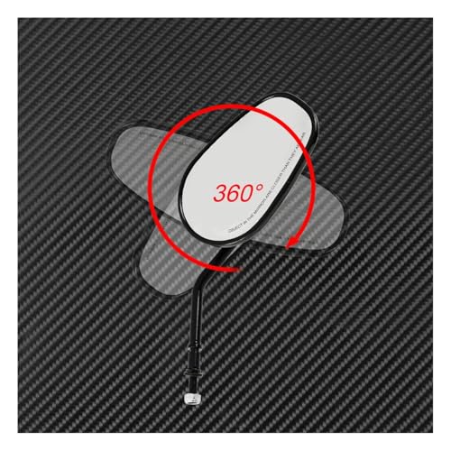 Retrovisor moto negra custom para Harley Dyna Softail Sportster XL883 Bobber 7