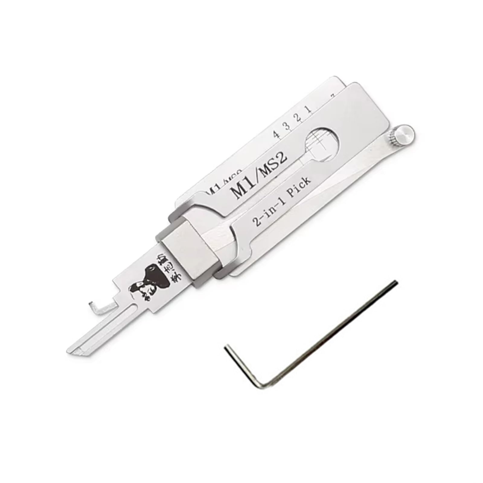 Qxiao M1/Ms2 Lock Pick Tool For Double-Groove Door Lock Pro 2 In 1 Decoder And Pick Tools Car Key Reader Multipurpose Stainless Maintenance Repair Kits Heavy Duty Hand Tools