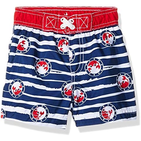 Wippette Baby Boys' Quick Dry Swim Trunk, Crab Logo Navy, 24 Months Cover