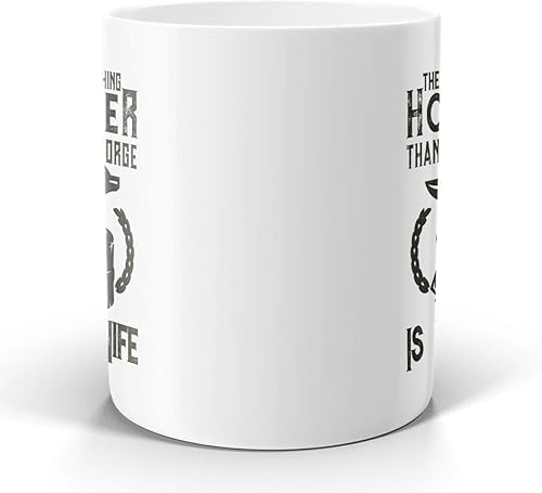 Miniatura 10 de Taza divertida de herrero  Only Thing Hotter than Forge Is My Wife  Taza de té de café negro de 11 onzas