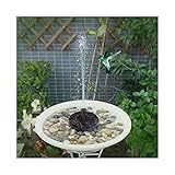 MINGMIN-DZ Dauerhaft 7 V Solarbrunnen Bewässerung Solarpumpe Pool Teich Schwimmen Vogel-Badewasser-Panel-Brunnen-Pumpen-Garten-Teich-Lache