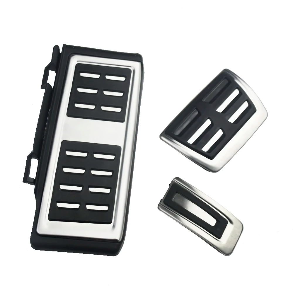 Copripedali Freno E Frizione Per VW Per T-Roc Per ROC Per Tiguan 2017-2019 T-Cross Pedale In Acciaio Inox Copertura Car Styling Accessori(AT With Rest Pedal)
